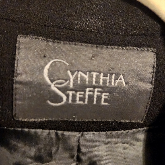 Cynthia Steffe | Woman's Black Vintage Sleeveless Double-Breasted Vest (Size 14) - Picture 3 of 12